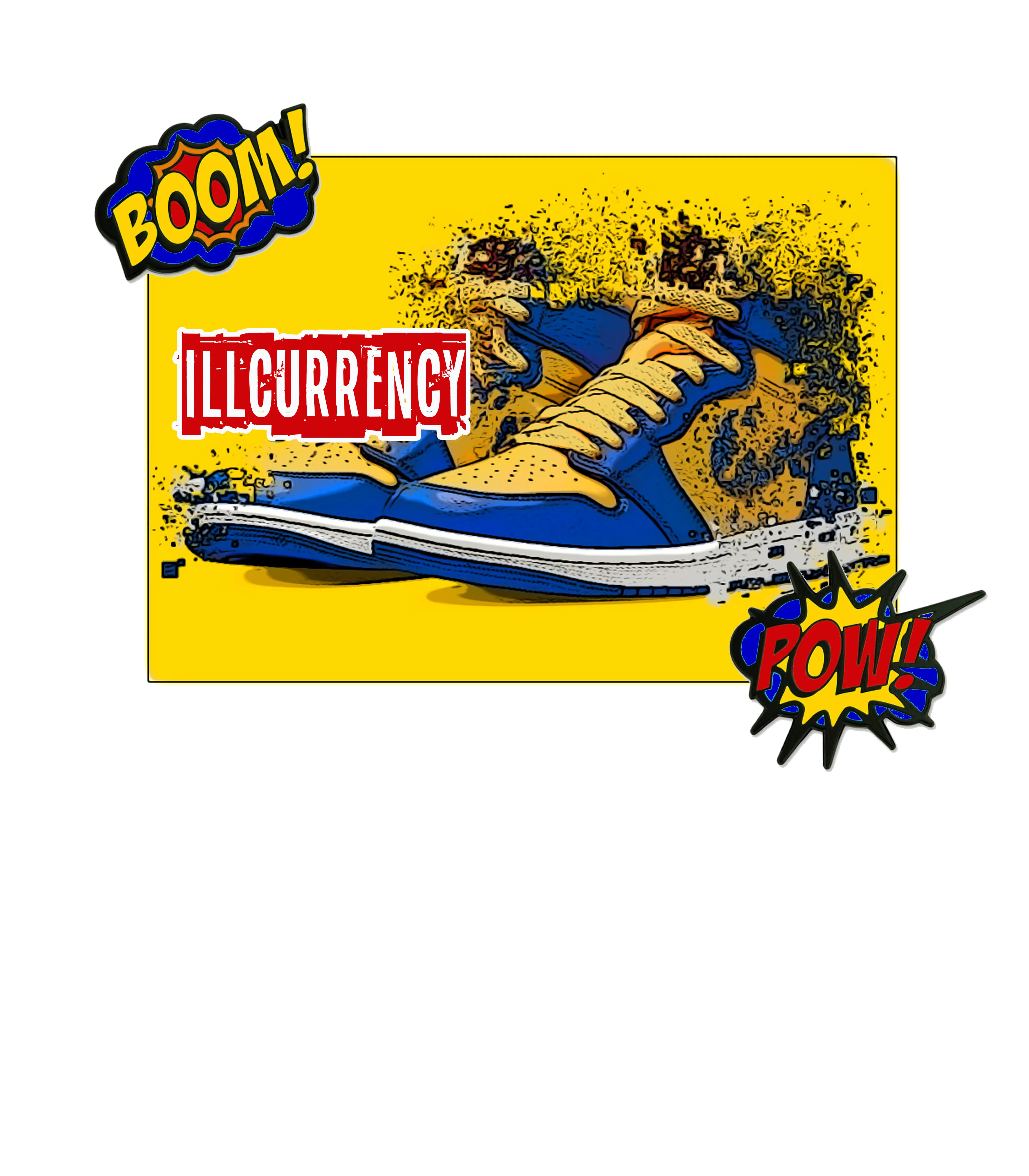 Air Jordan 1 High OG Reverse Laney (WMNS) - Royal Blue T-Shirt (Shattered Laney's)