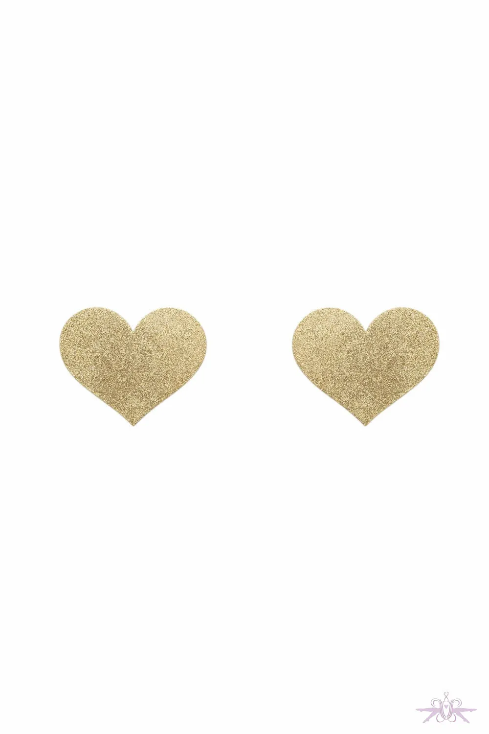 Bijoux Indiscrets Gold Heart Nipple Pasties