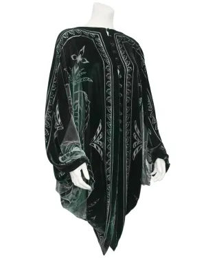 Black Devoree Velvet Capelet