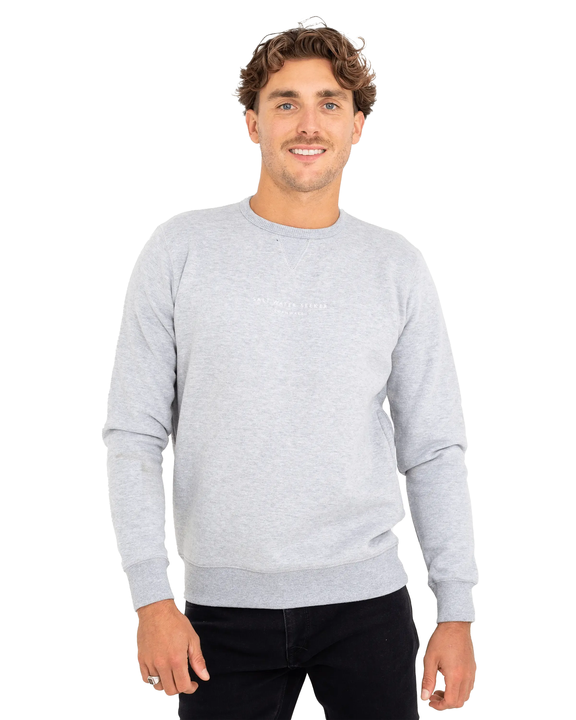 Block Art Sweatshirt in Athletic Heather