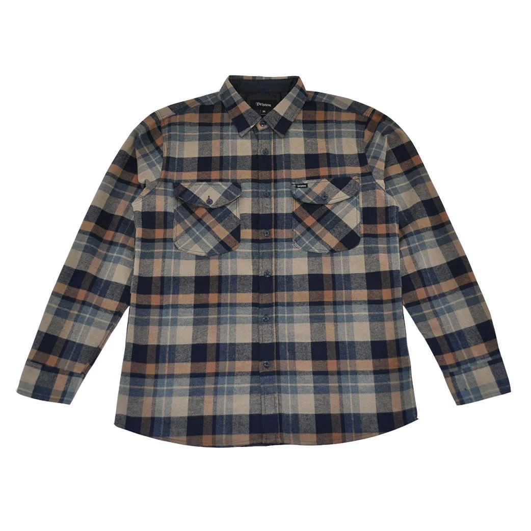 Brixton - Flynn Men's L/S Flannel Shirt, Navy/Khaki