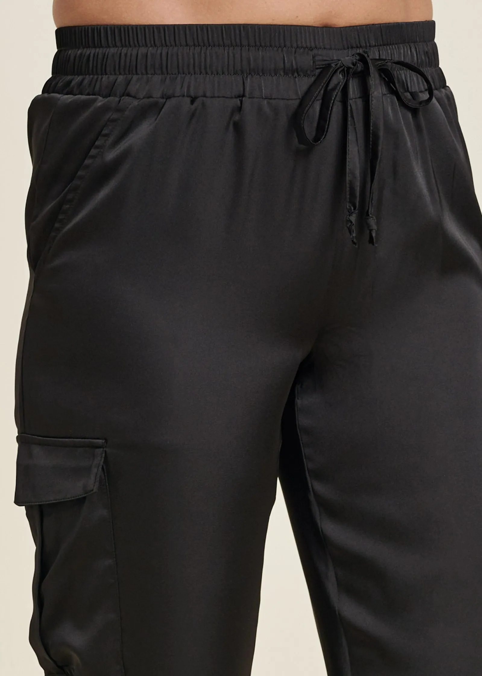 Cargo Jogger Pants  - Black