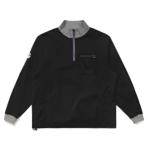 Cascade Quarter Zip Windshirt Jacket Black - AW24