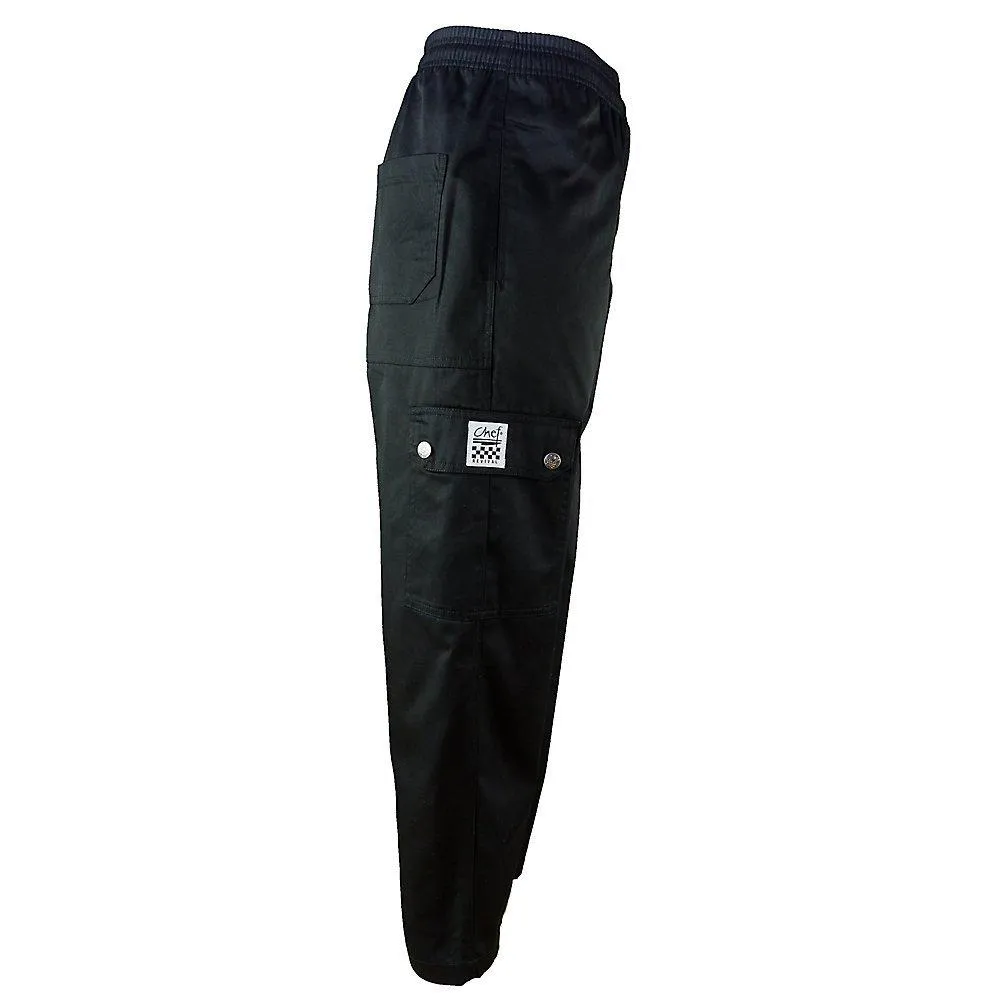 Chef Pants Cargo Black, XS