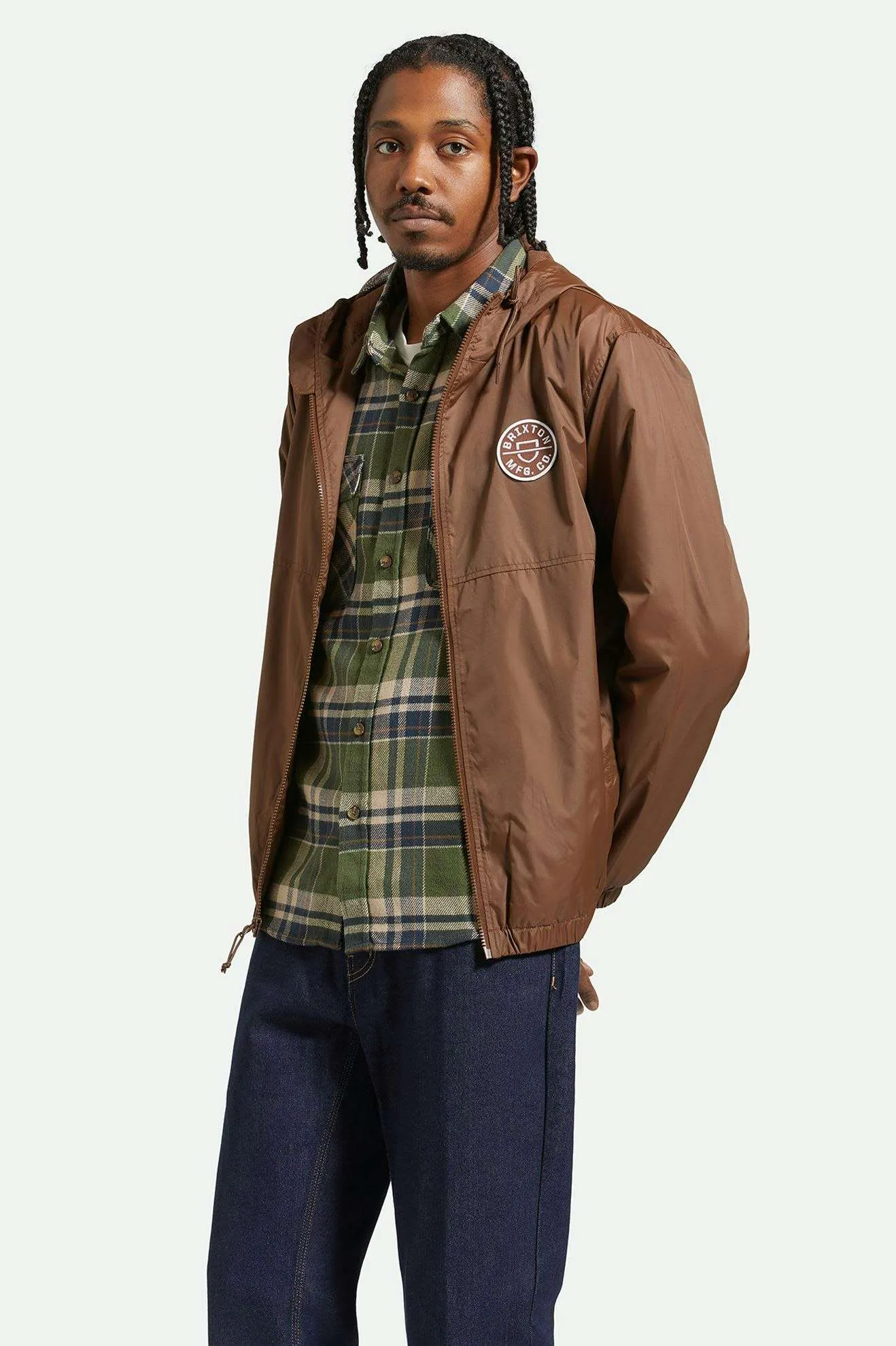 Claxton Crest Lightweight Jacket - Pinecone Brown