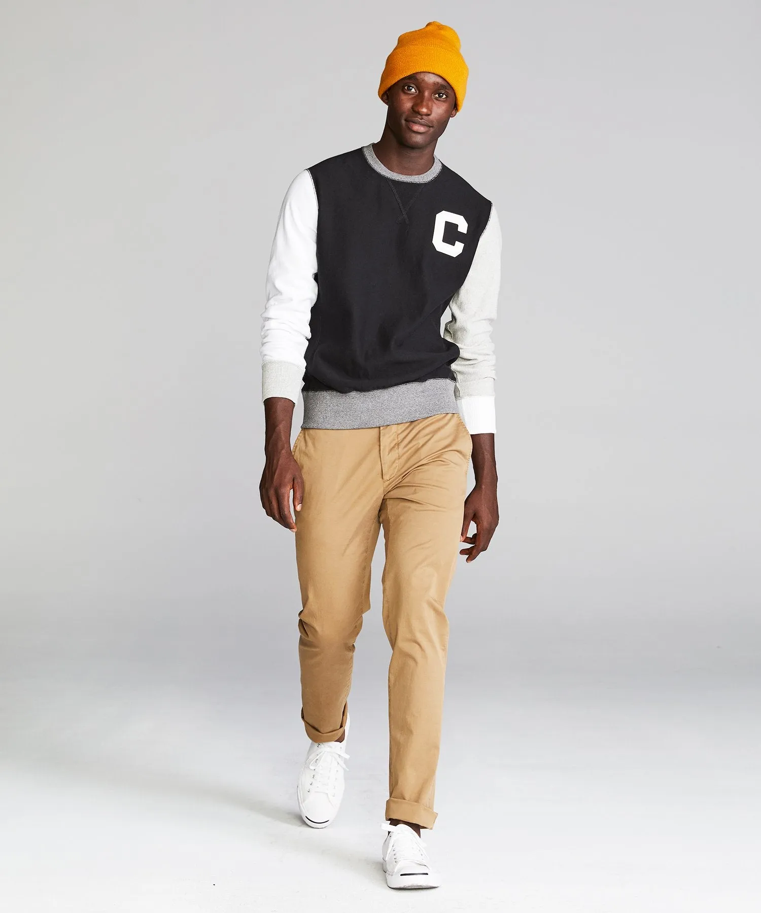 Color Block Sweatshirt in Black