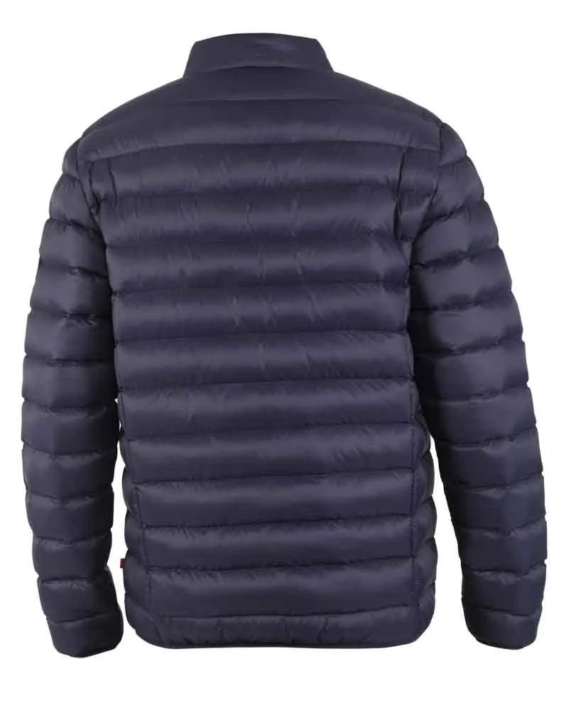 D555 Men's Navy Rowland Puffer Jacket Big & Tall