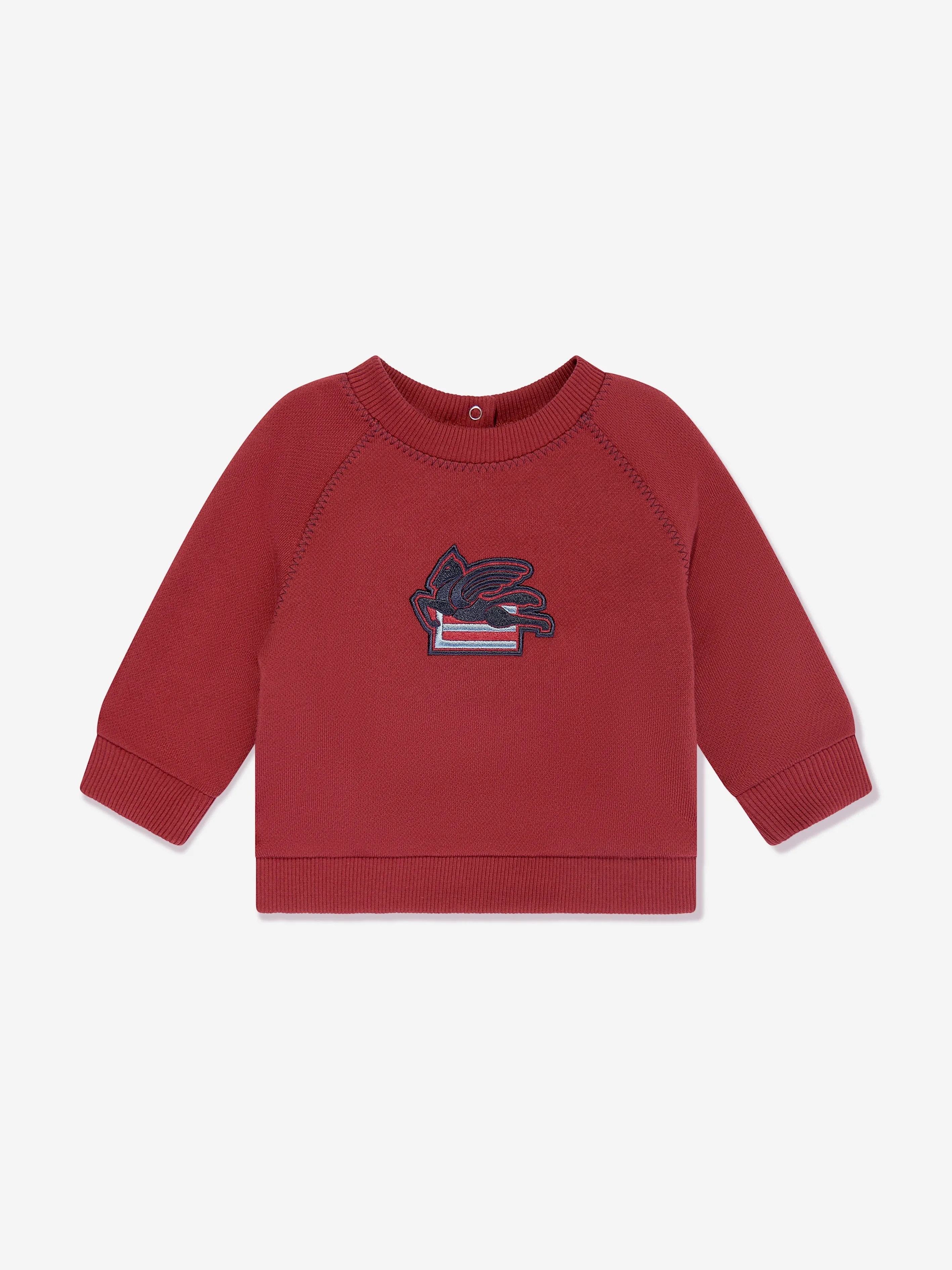 Etro Baby Boys Pegaso Logo Sweatshirt in Red