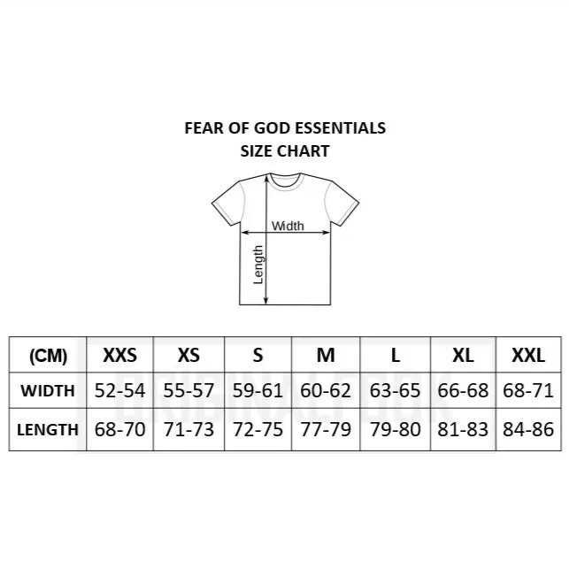 FEAR OF GOD Essentials Felt Logo Tee Shell