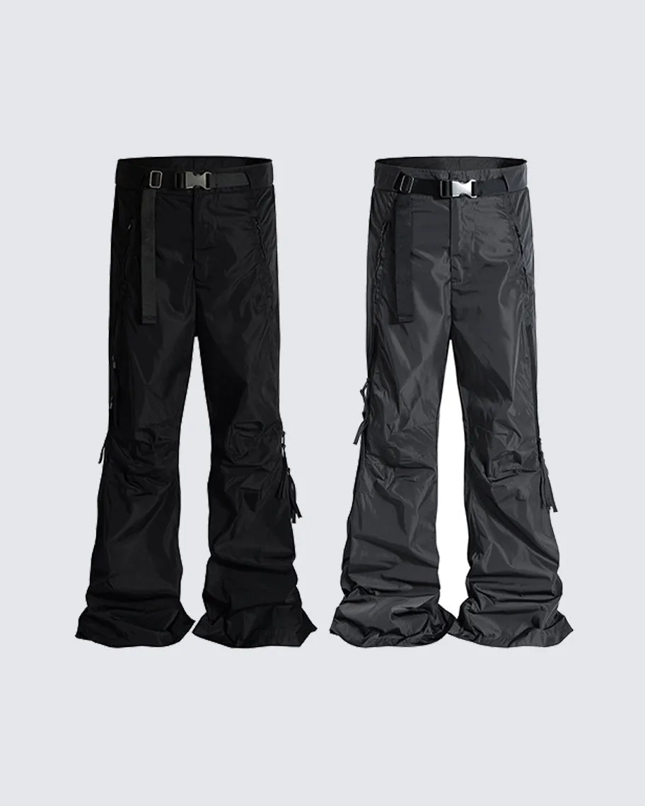 Functional Zipper Casual Pants