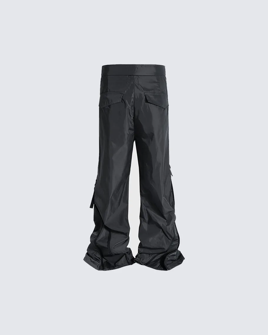 Functional Zipper Casual Pants