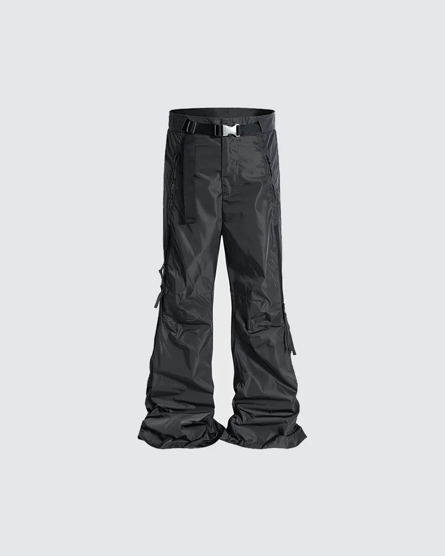 Functional Zipper Casual Pants