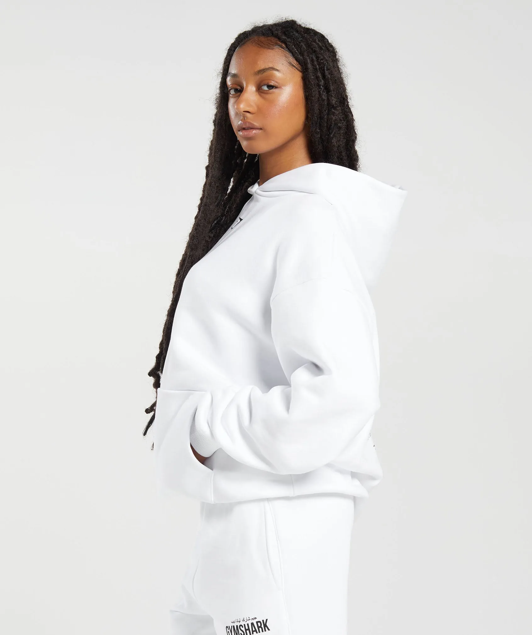 GS x Leana Deeb Oversized Hoodie - White