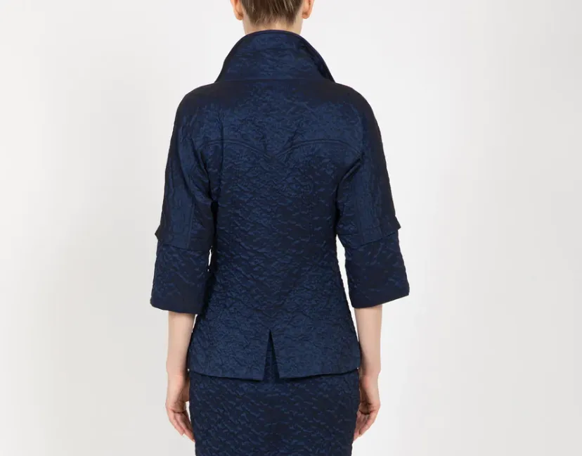 HILTON HOLLIS Ripple Jacquard Jacket Midnight