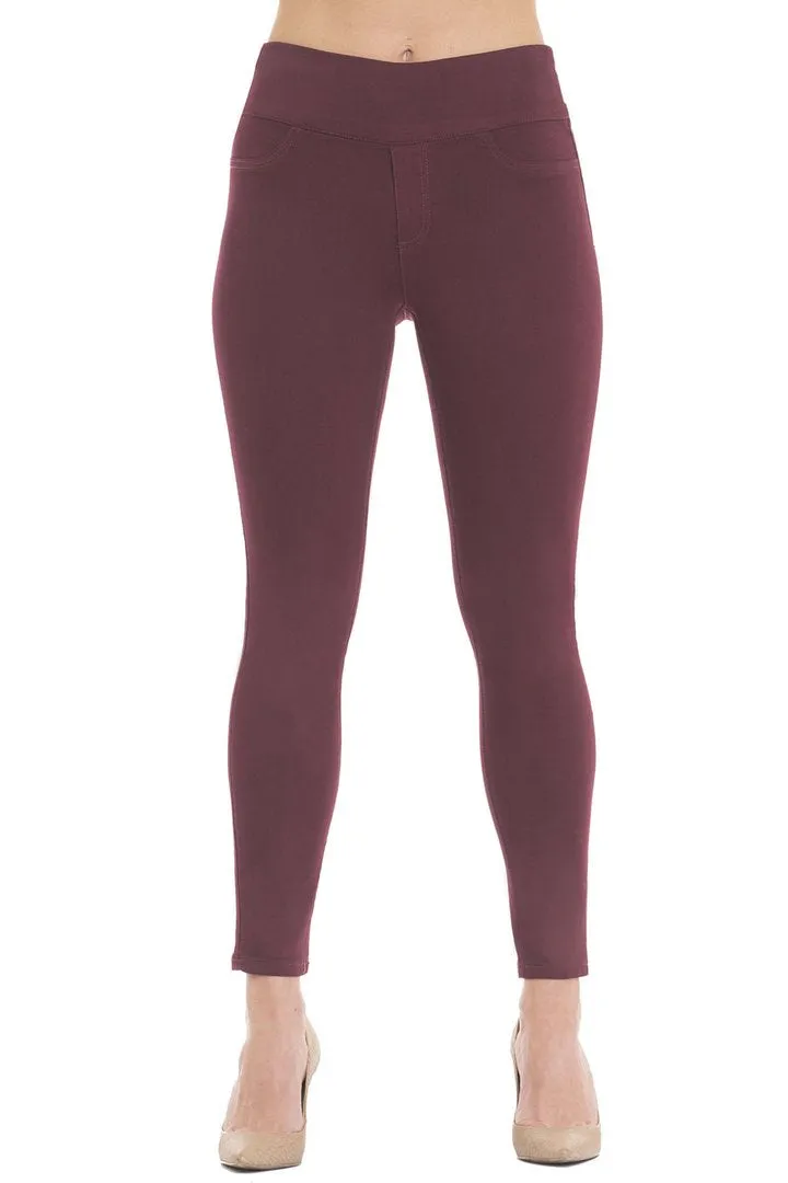 Jane Stretchy Skinny Denim Jean Bordeaux