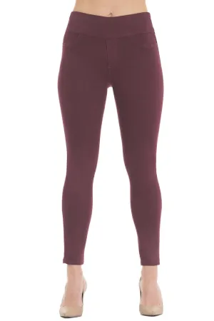 Jane Stretchy Skinny Denim Jean Bordeaux