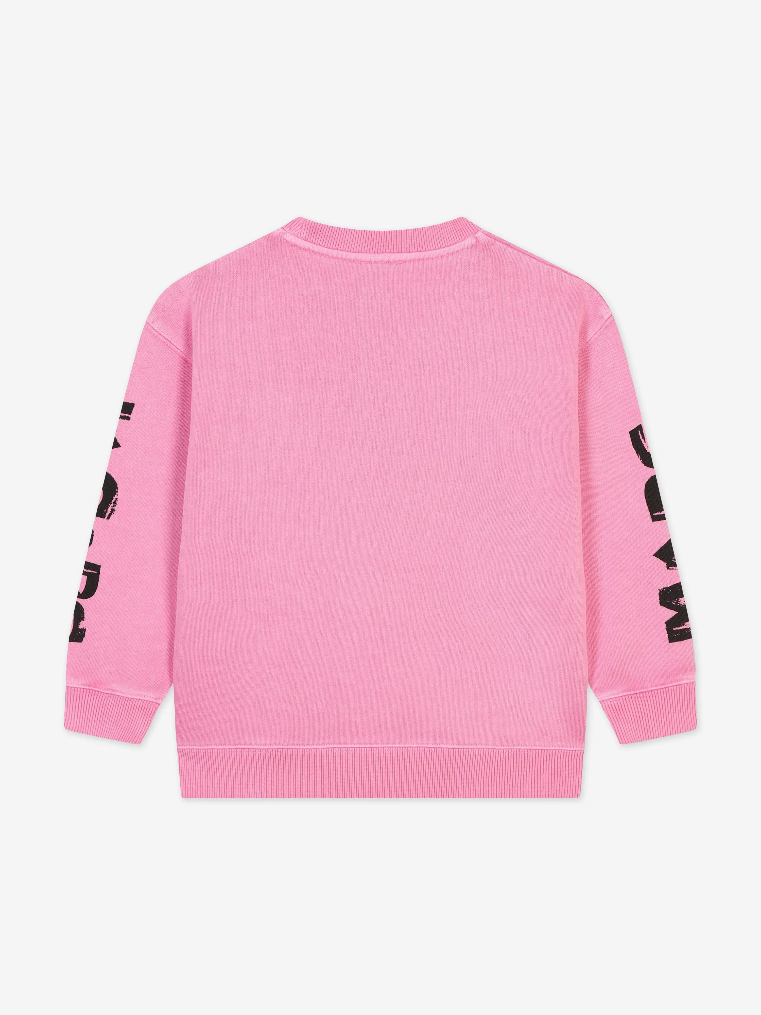 MARC JACOBS Kids Smiley World Sweatshirt in Pink