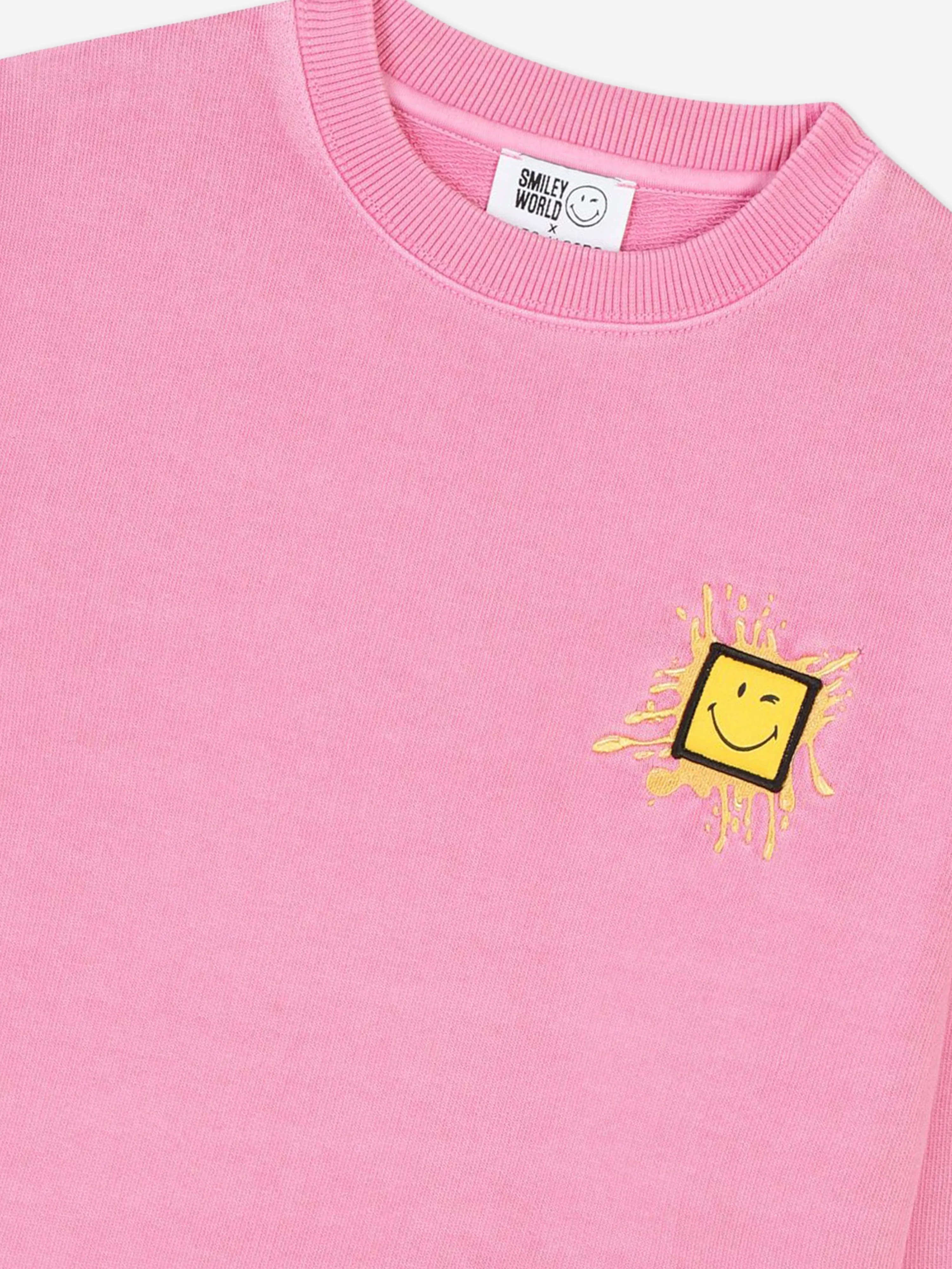 MARC JACOBS Kids Smiley World Sweatshirt in Pink