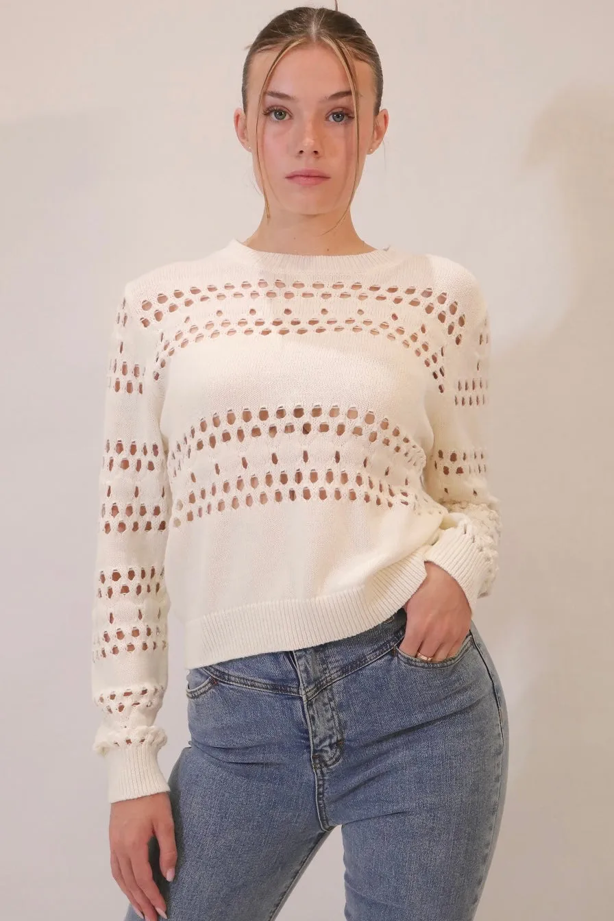 MELODY JANE KNIT SWEATER CREAM