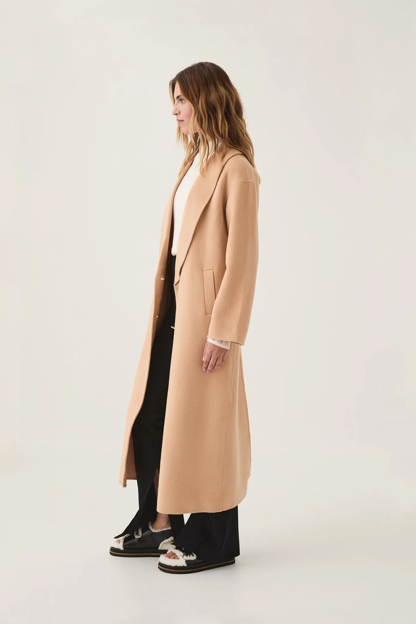 Modular Long Line Wool Coat