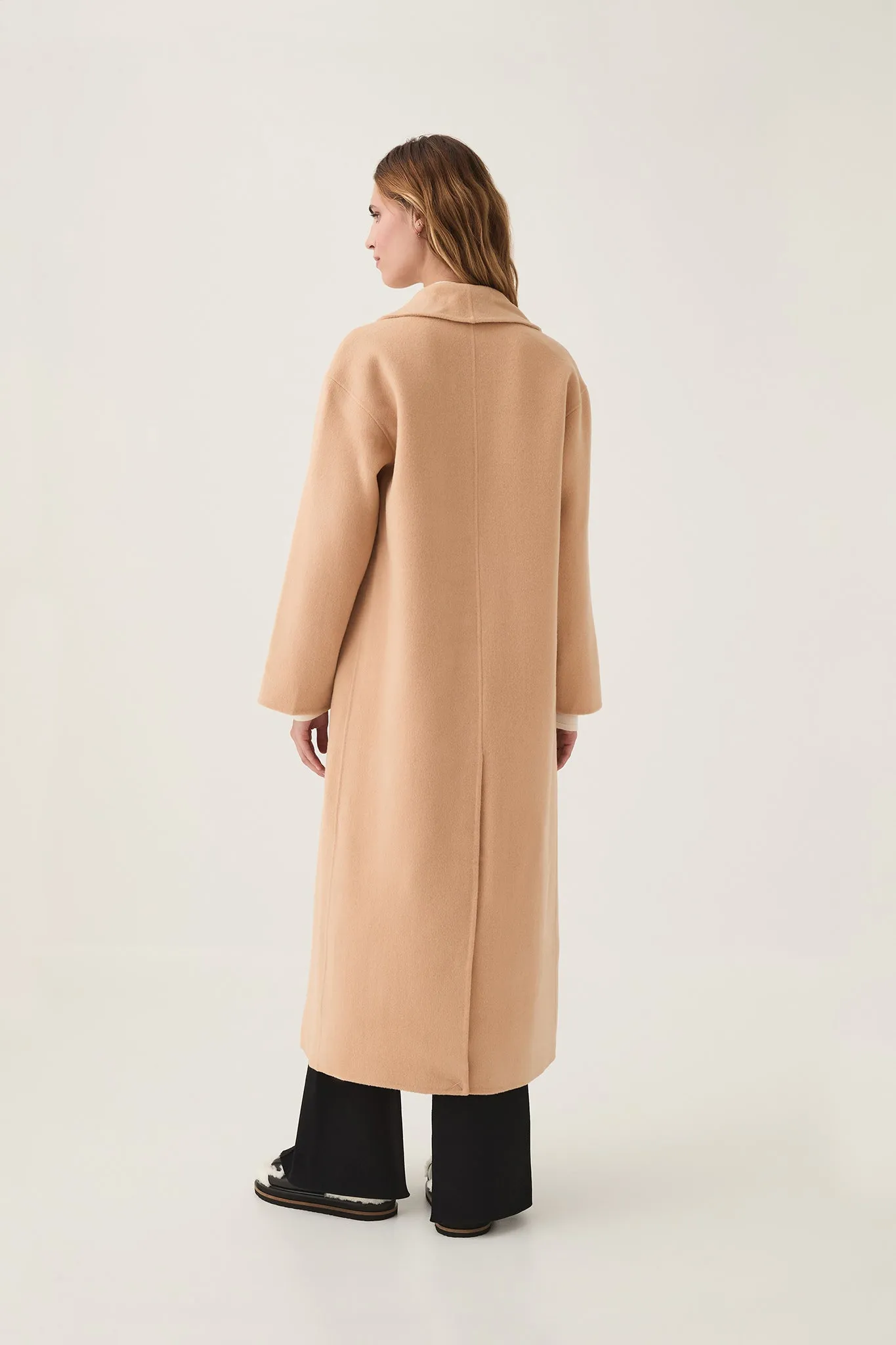 Modular Long Line Wool Coat