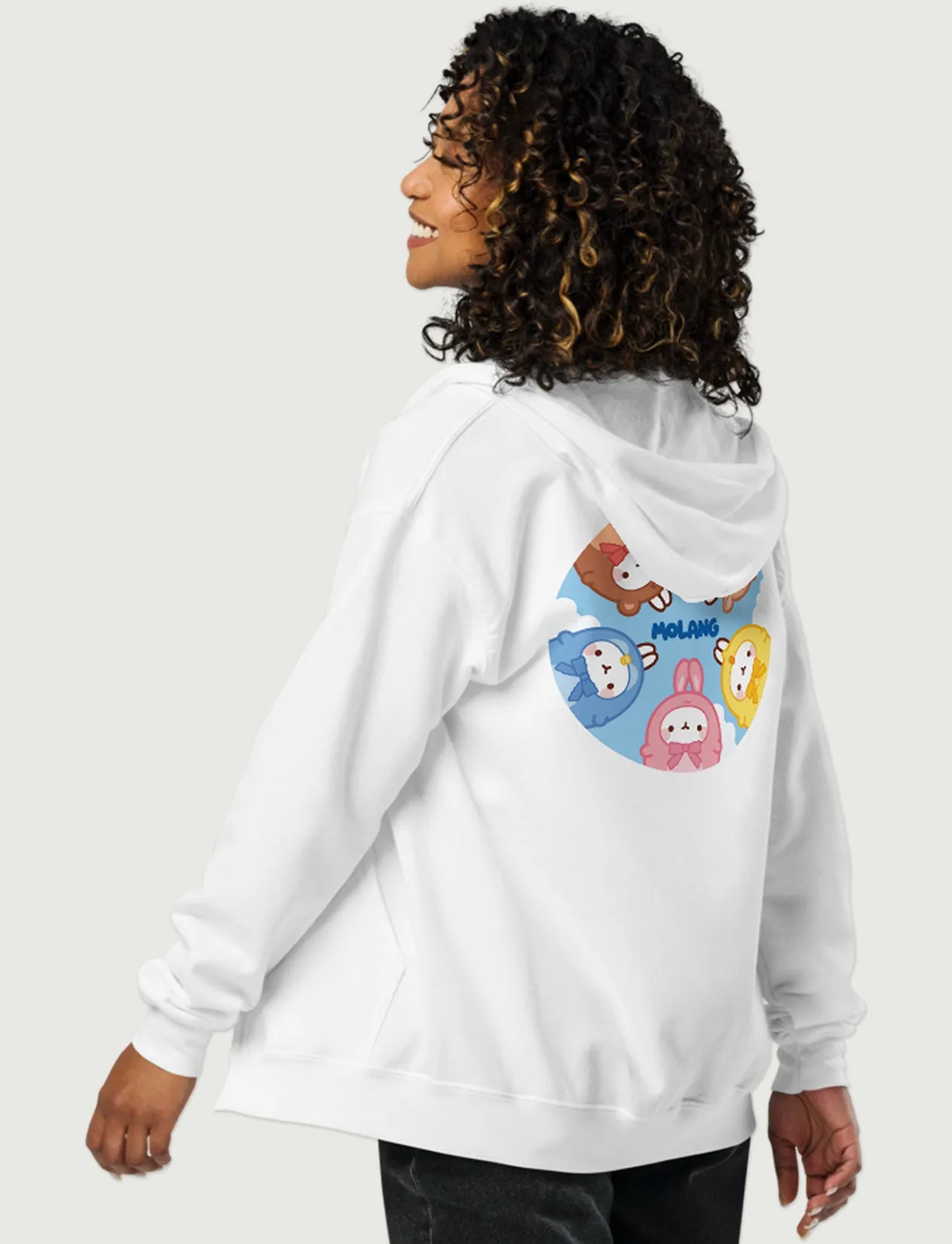 Molang Animal Zip Hoodie