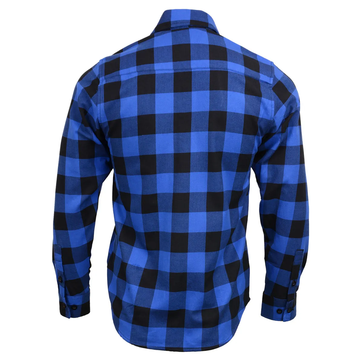 NexGen MNG11634 Men's Black and Blue Long Sleeve Cotton Flannel Shirt