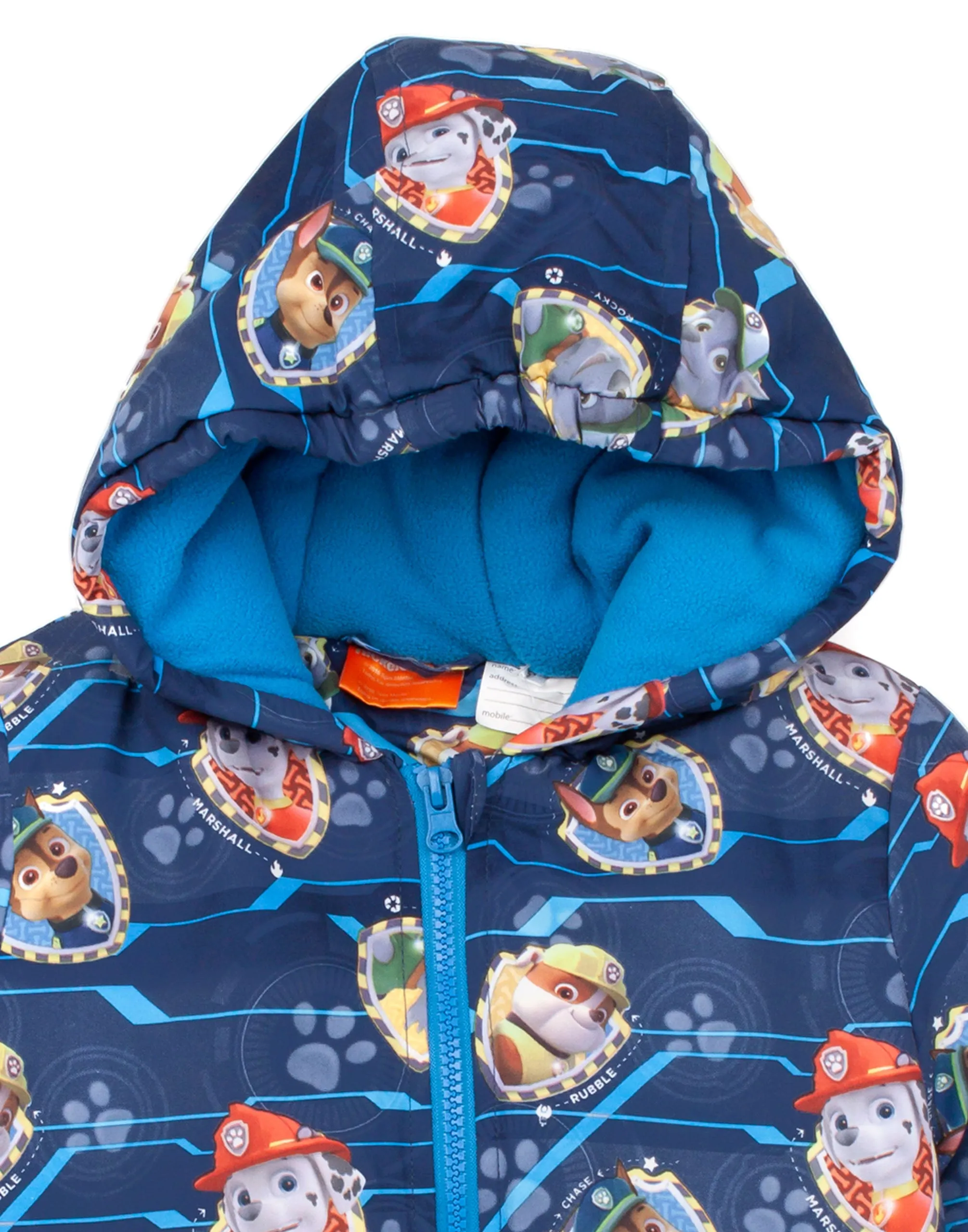 Paw Patrol Unisex Kids Blue Long Sleeve Zip Jacket