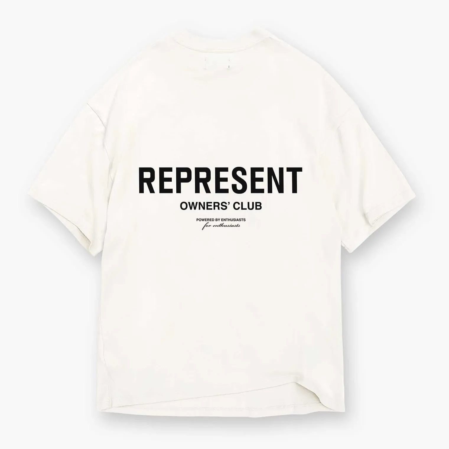 Represent Owners Club Logo Tee Flat White