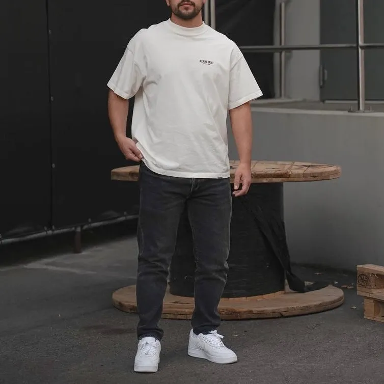 Represent Owners Club Logo Tee Flat White