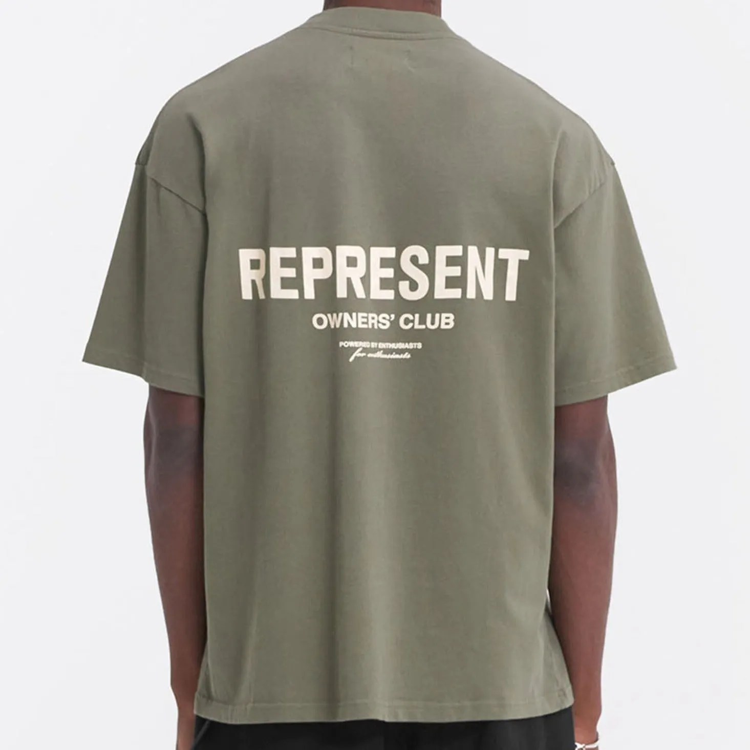 Represent Owners Club Logo Tee Olive