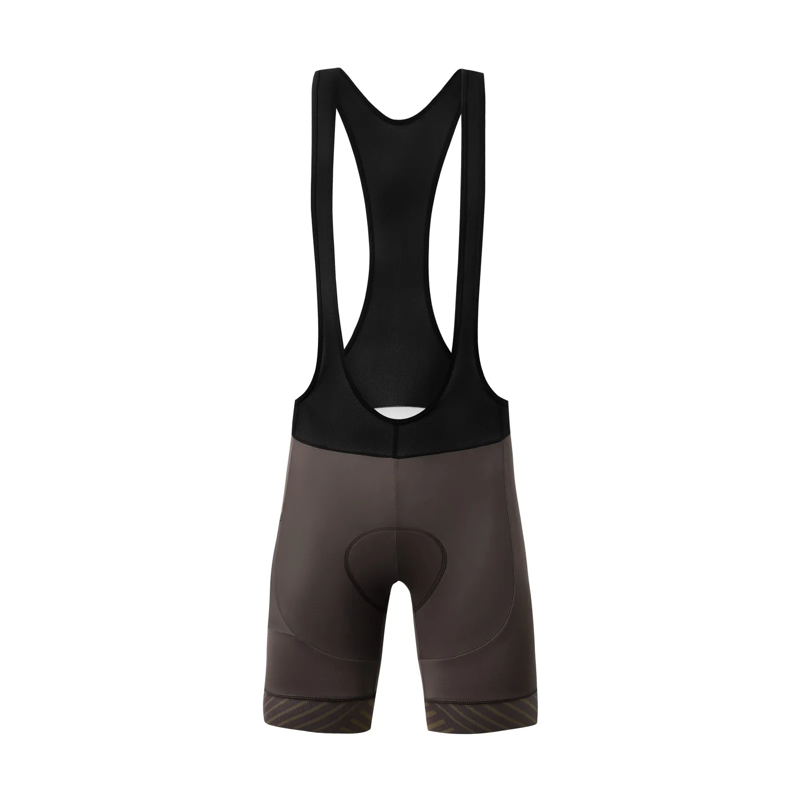 Santic Cycling Bib Shorts Men Padded With Pocket Brown