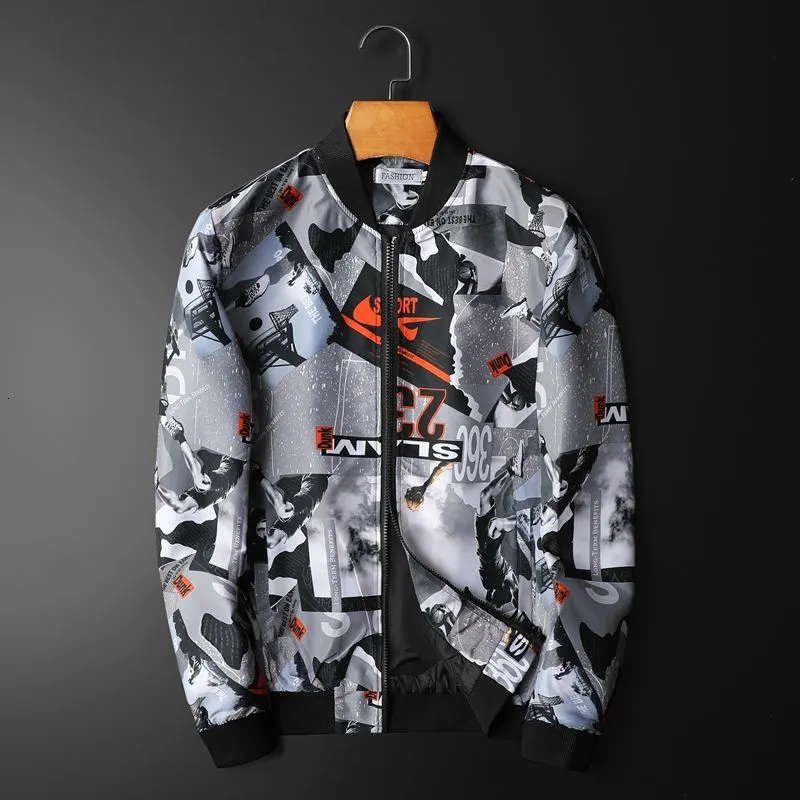 Sporty Scenes Printed Bomber Jacket