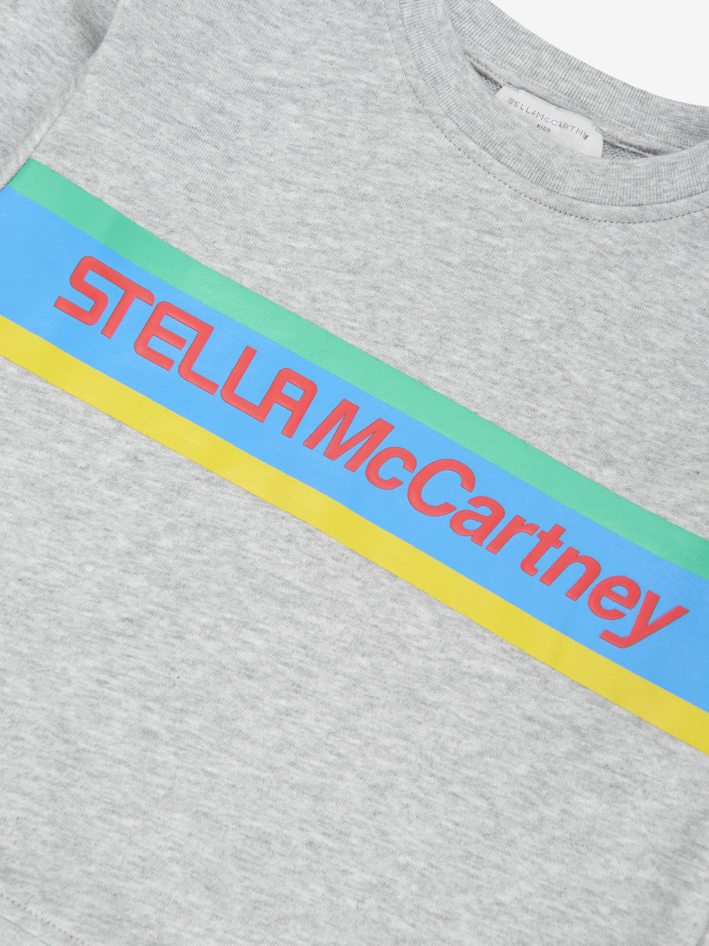 Stella McCartney Boys Logo Sweatshirt in Grey