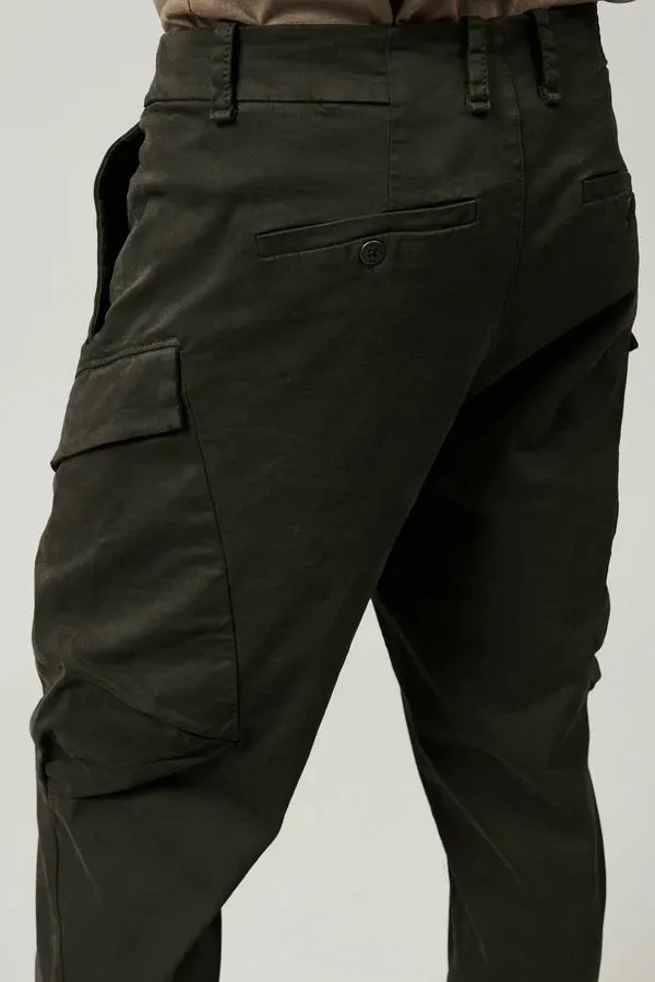 Stretch cargo regular-fit pant - Musk