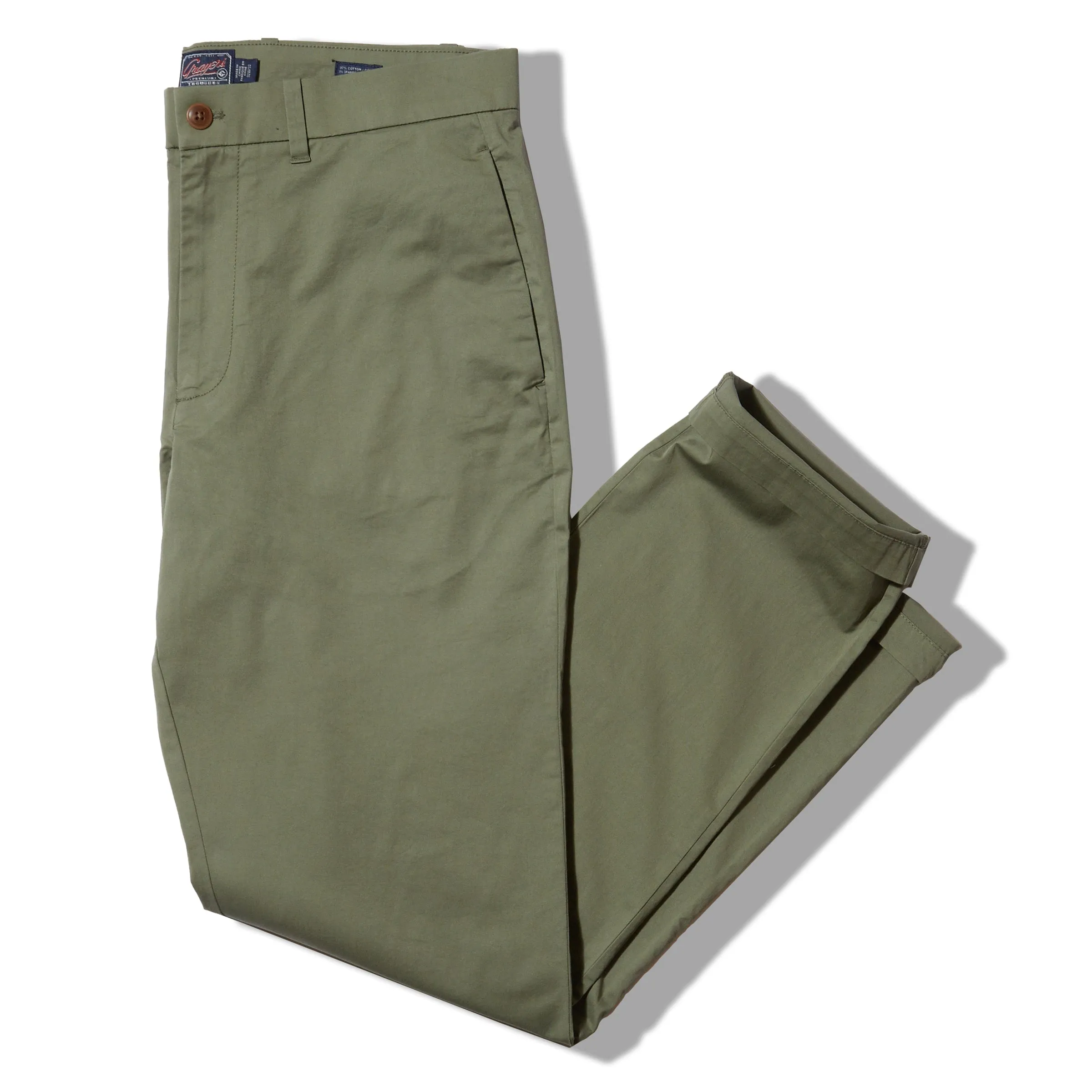 Thompson Flex Stretch Chino (Relaxed Fit) - Olivine