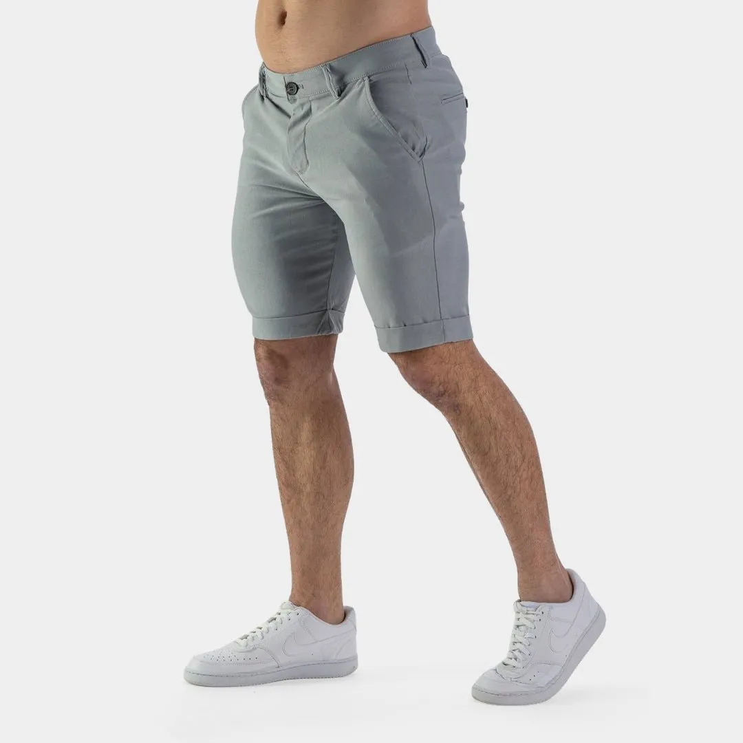 Ultra-Stretch 9” Chino Shorts - Grey