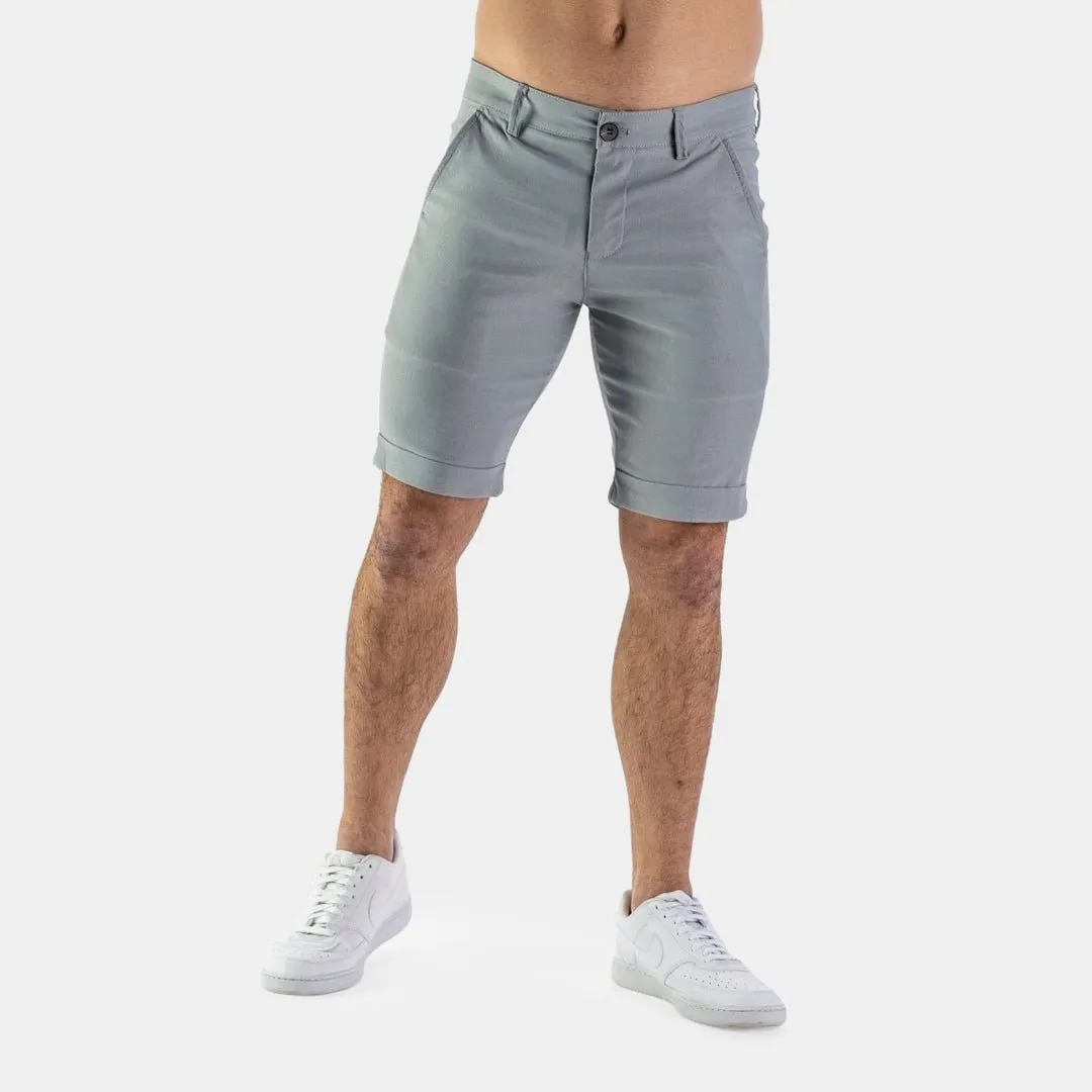 Ultra-Stretch 9” Chino Shorts - Grey