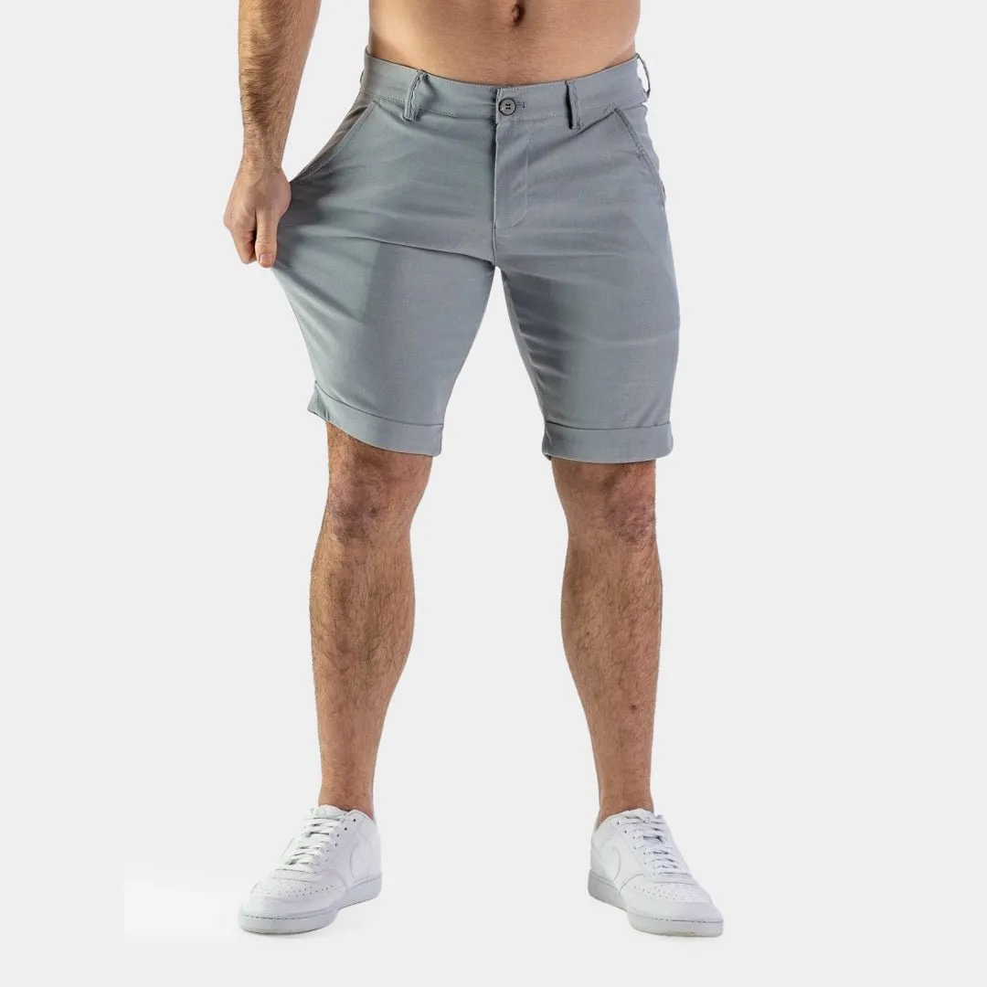 Ultra-Stretch 9” Chino Shorts - Grey