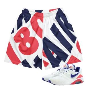 Ultramarine Air Max 180 Scripture Mesh Shorts