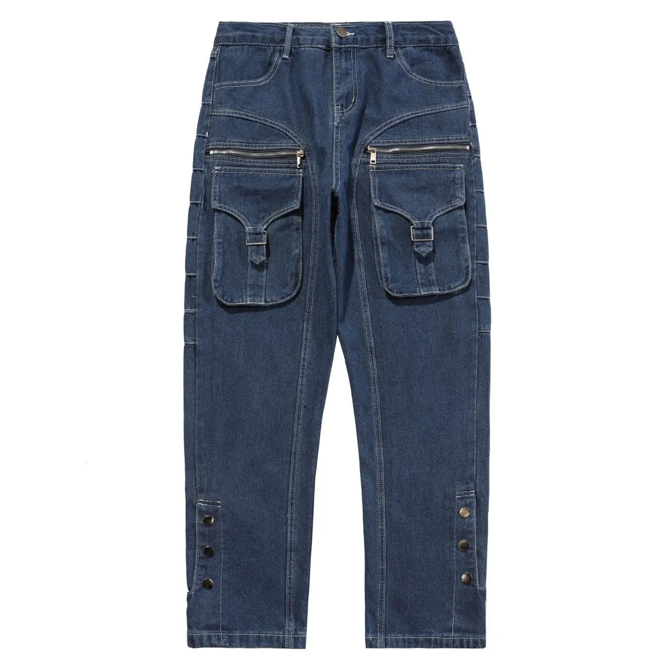 WLS Functional Zipper Pockets Jeans