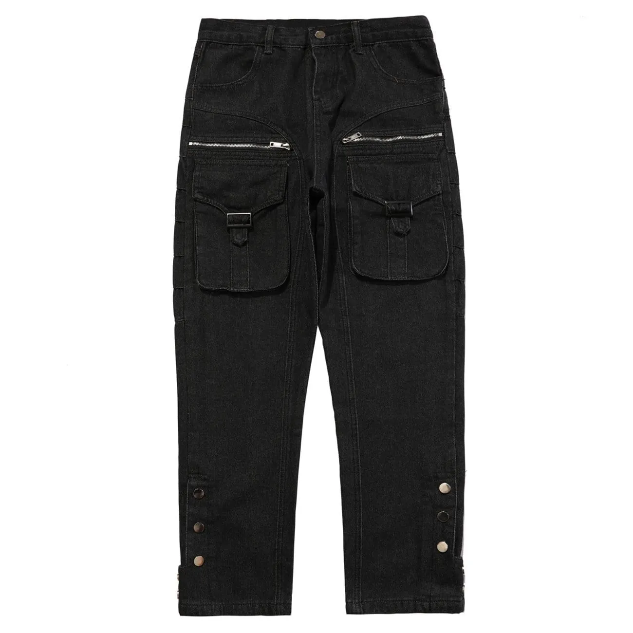 WLS Functional Zipper Pockets Jeans