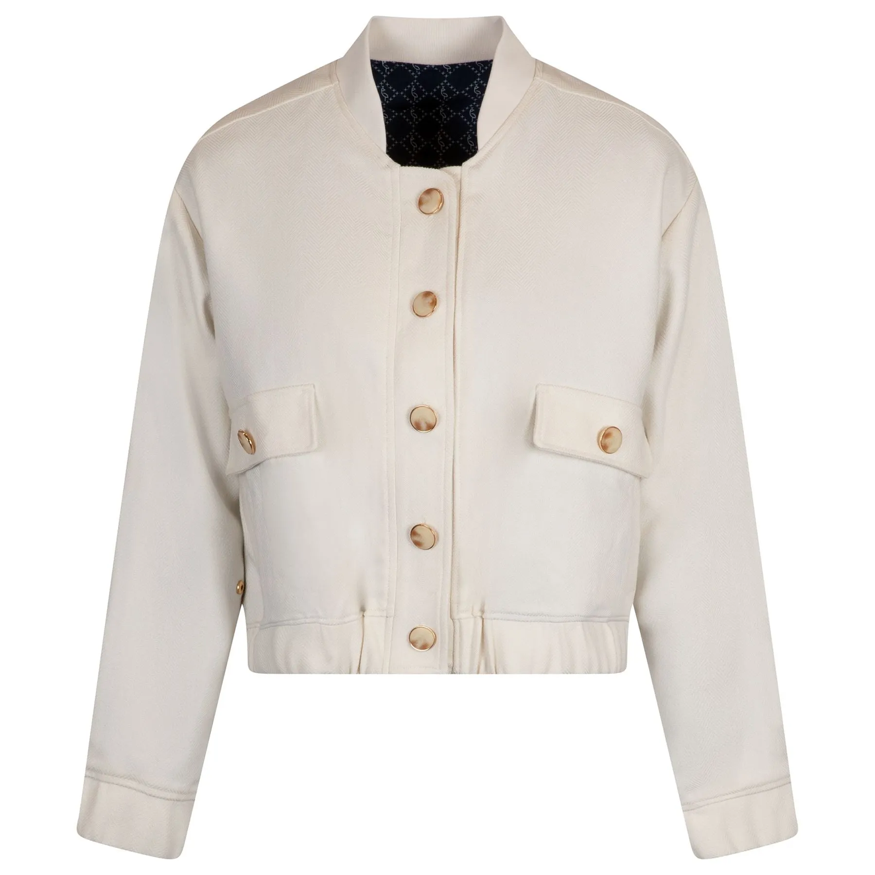 Womens Ada Reversible Bomber Jacket Cream - AW24