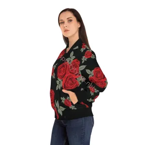 Women's Roses Bomber Jacket