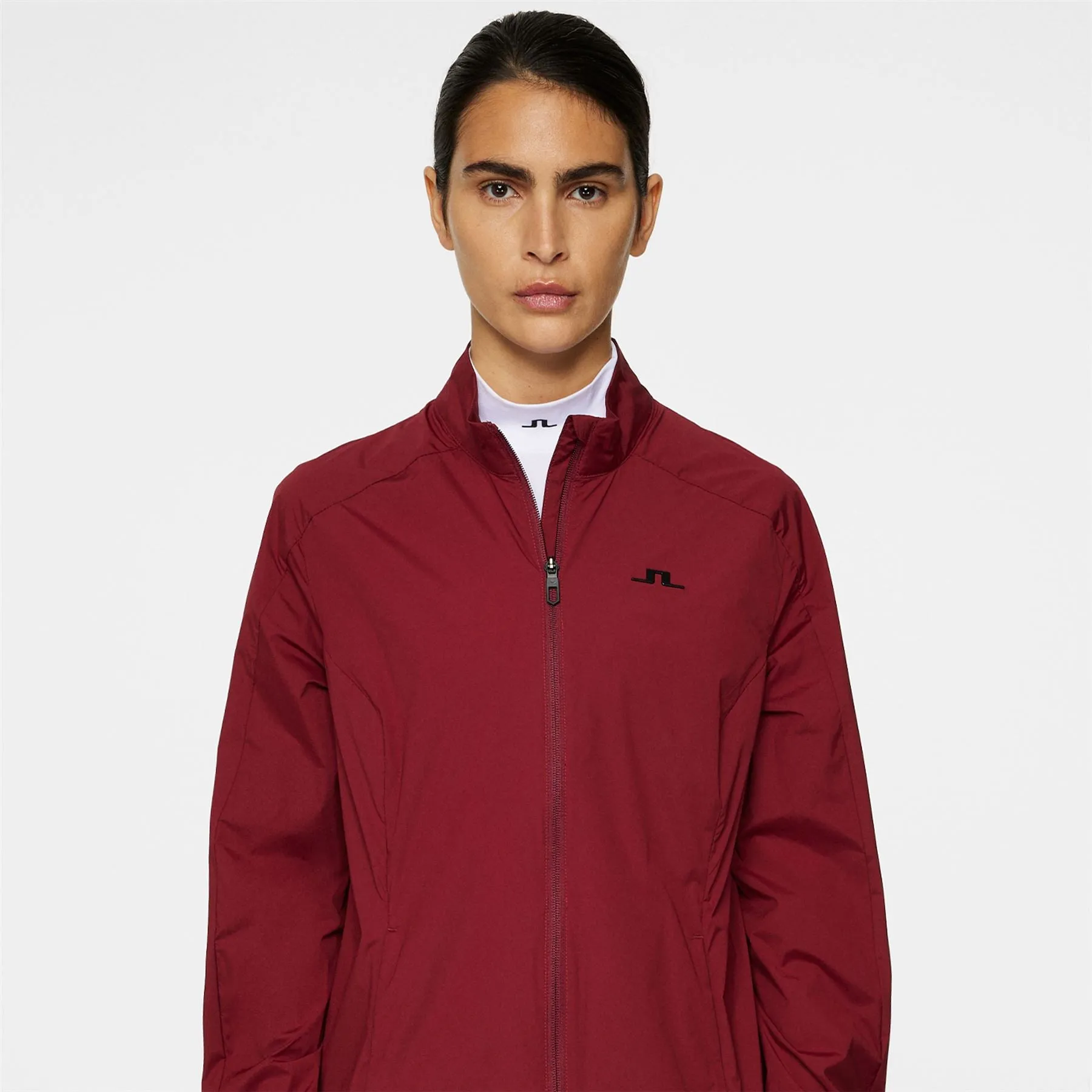 Womens Thorine Stretch Wind Pro Jacket Solid Cabernet - AW24